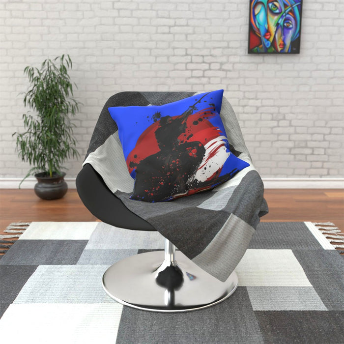 Cushion - Samurai Blue - printonitshop