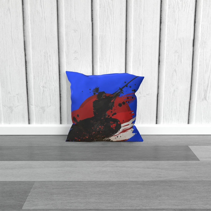 Cushion - Samurai Blue - printonitshop