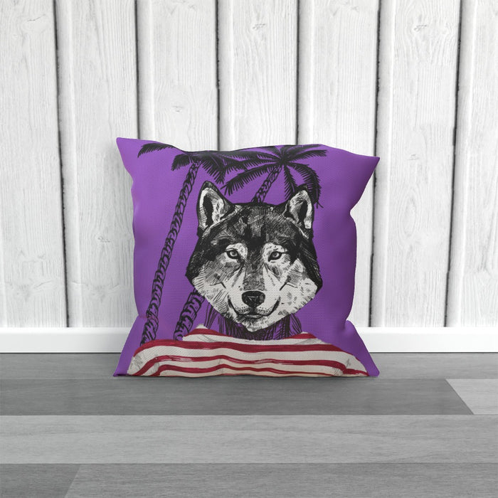 Cushion - To Cool For School Wolf - printonitshop