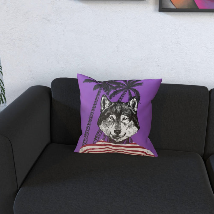 Cushion - To Cool For School Wolf - printonitshop