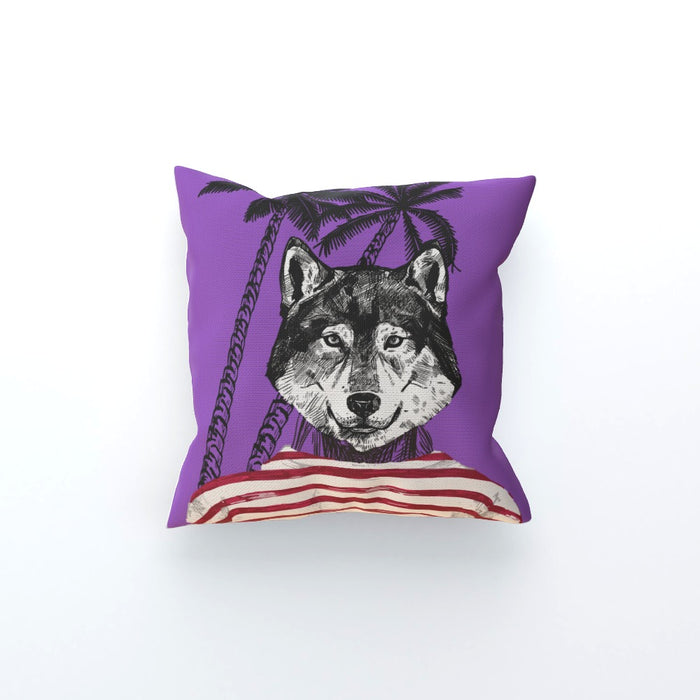 Cushion - To Cool For School Wolf - printonitshop