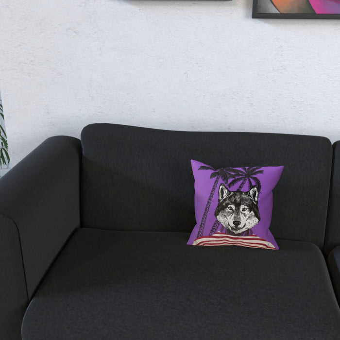 Cushion - To Cool For School Wolf - printonitshop