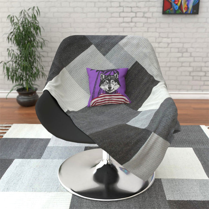 Cushion - To Cool For School Wolf - printonitshop