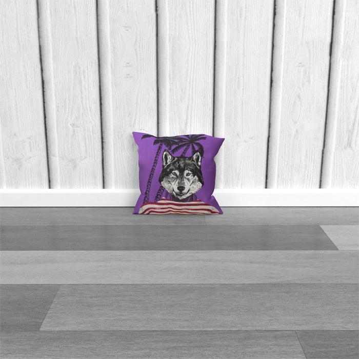 Cushion - To Cool For School Wolf - printonitshop