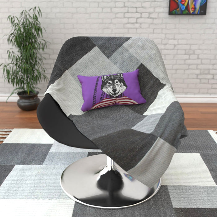 Cushion - To Cool For School Wolf - printonitshop