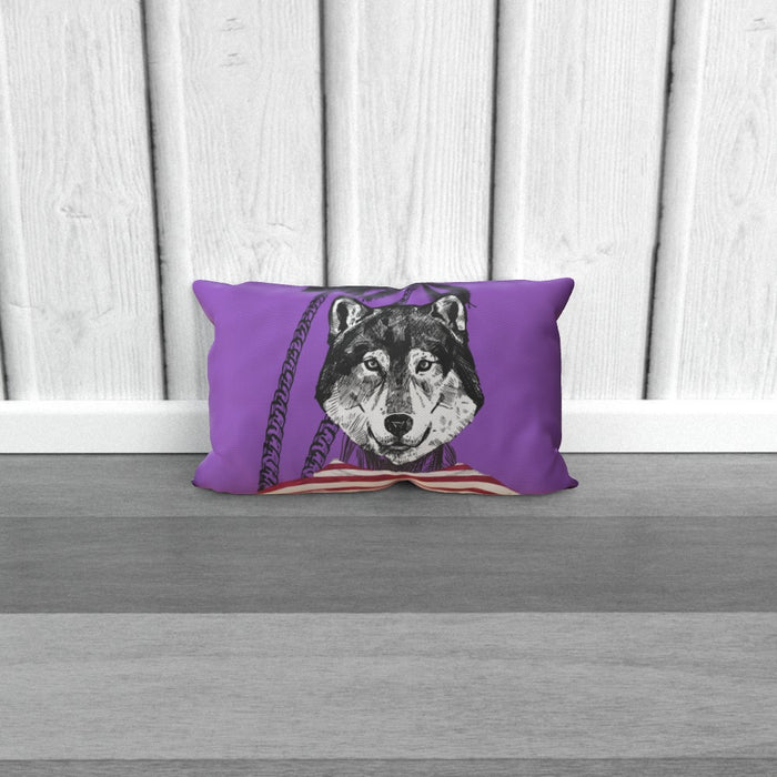 Cushion - To Cool For School Wolf - printonitshop