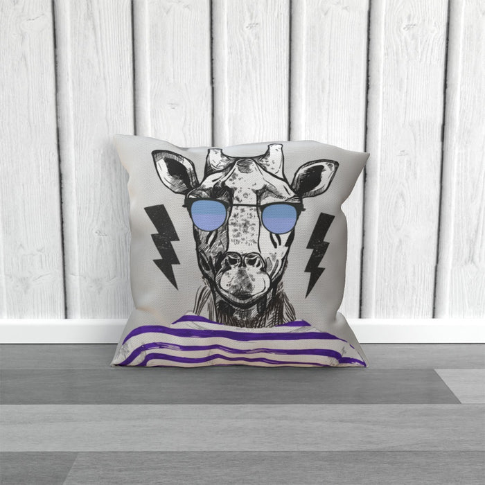 Cushion - To Cool For School Giraffe - printonitshop