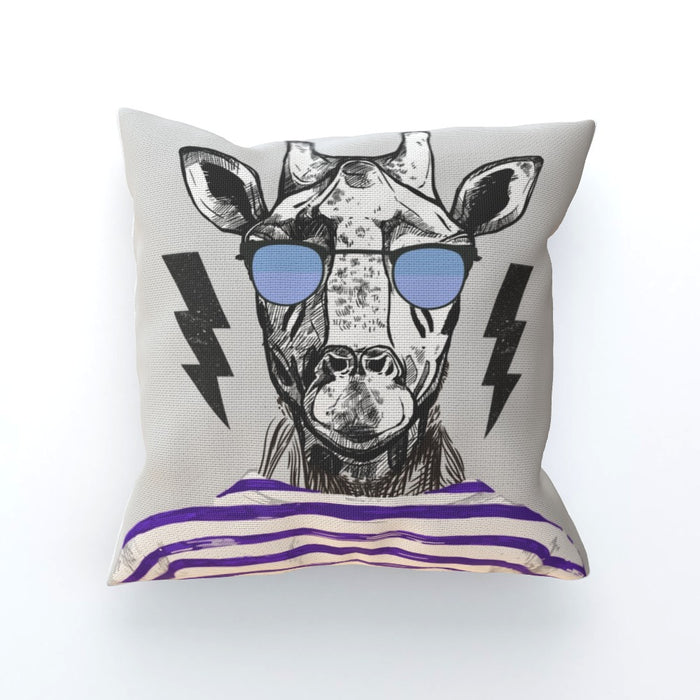 Cushion - To Cool For School Giraffe - printonitshop