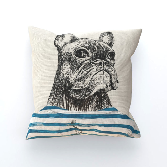 Cushion - To Cool For School Bulldog - printonitshop