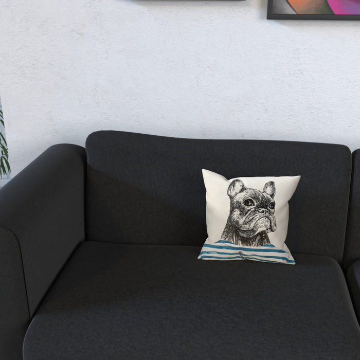 Cushion - To Cool For School Bulldog - printonitshop