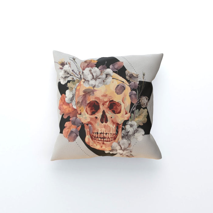 Cushion - Skull With Flowers - printonitshop