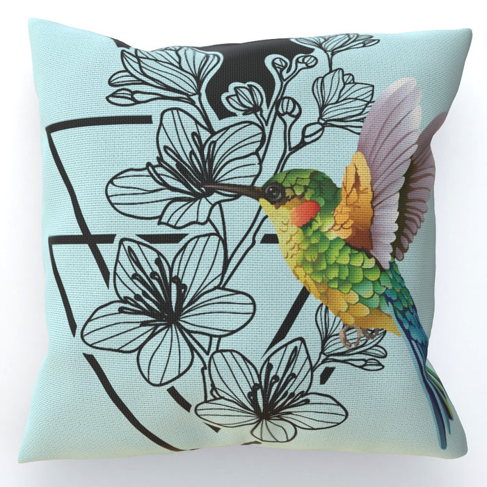 Cushion - Colourful Hummingbird - printonitshop