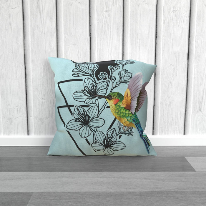 Cushion - Colourful Hummingbird - printonitshop