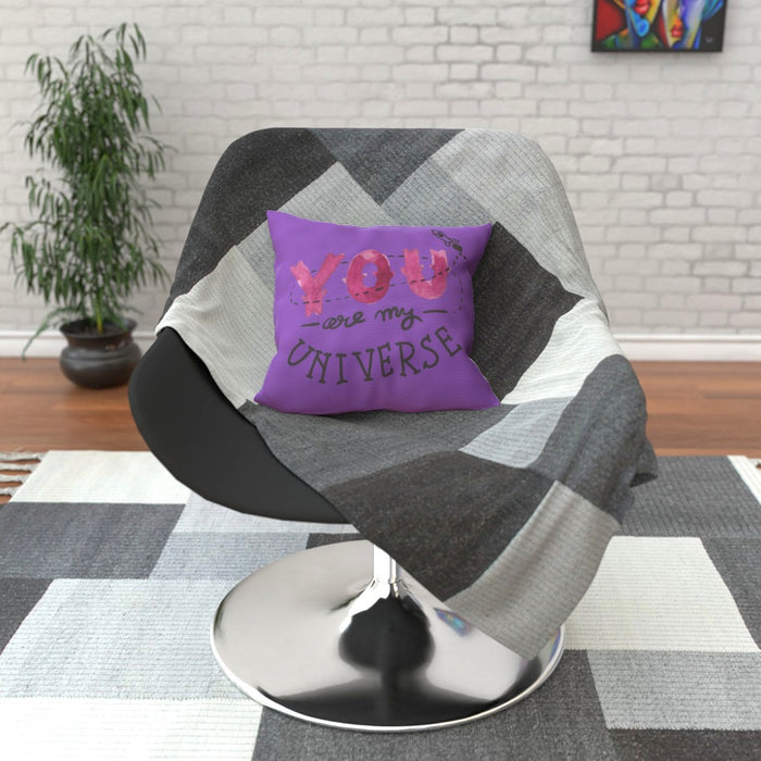 Cushion - You are my universe - Purple - printonitshop