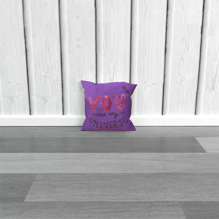 Cushion - You are my universe - Purple - printonitshop