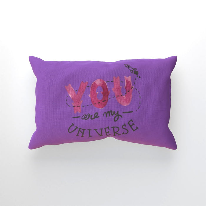 Cushion - You are my universe - Purple - printonitshop