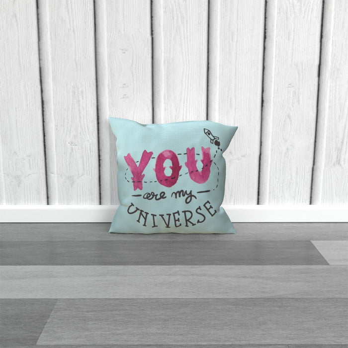 Cushion - You are my universe - Pale Blue - printonitshop