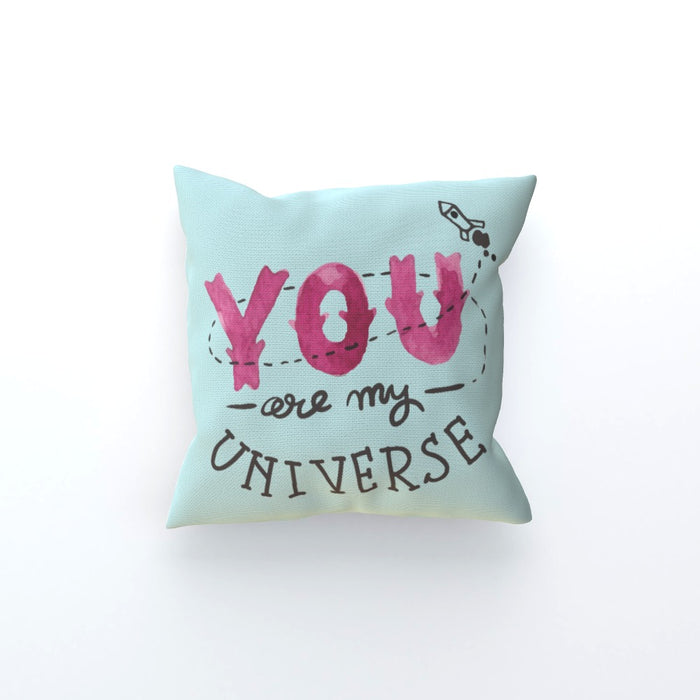 Cushion - You are my universe - Pale Blue - printonitshop