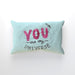 Cushion - You are my universe - Pale Blue - printonitshop