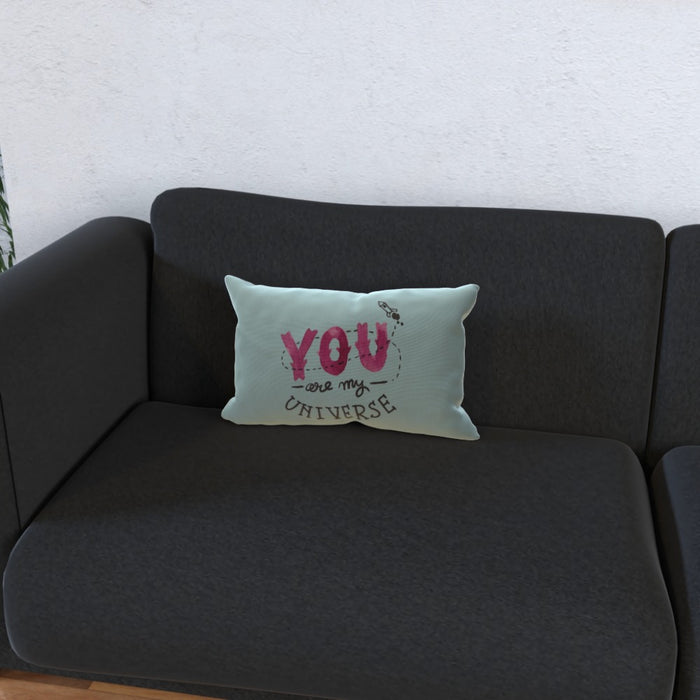 Cushion - You are my universe - Pale Blue - printonitshop