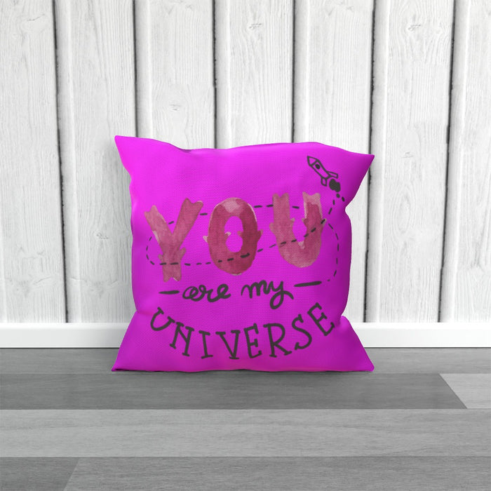 Cushion - You are my universe - Pink - printonitshop