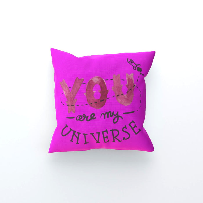 Cushion - You are my universe - Pink - printonitshop