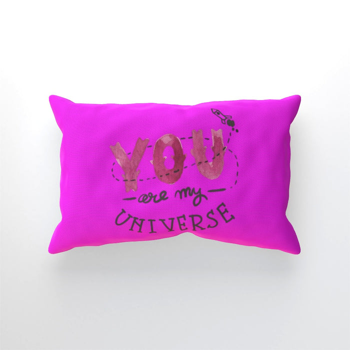 Cushion - You are my universe - Pink - printonitshop