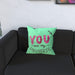 Cushion - You are my universe - Green Zest - printonitshop