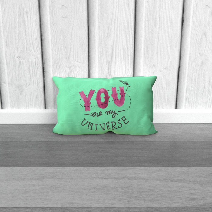 Cushion - You are my universe - Green Zest - printonitshop