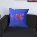 Cushion - You are my universe - Blue - printonitshop