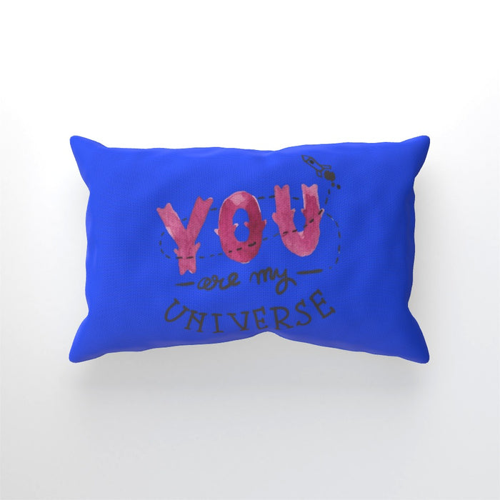 Cushion - You are my universe - Blue - printonitshop