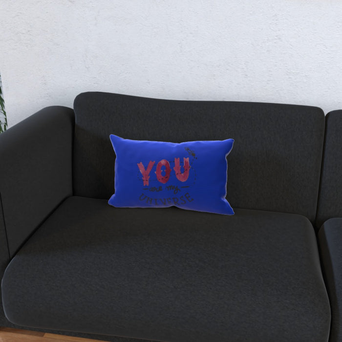 Cushion - You are my universe - Blue - printonitshop