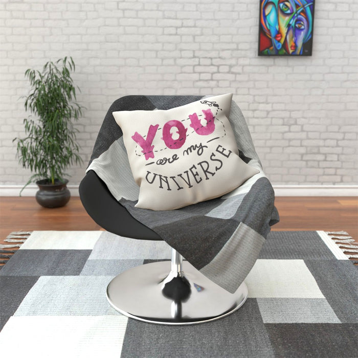 Cushion - You are my universe - Cream - printonitshop