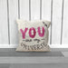 Cushion - You are my universe - Cream - printonitshop