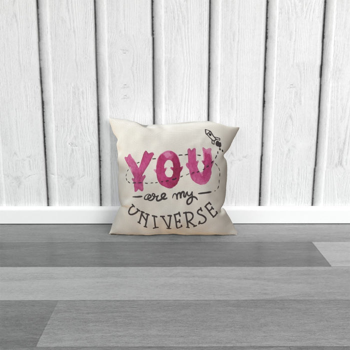 Cushion - You are my universe - Cream - printonitshop