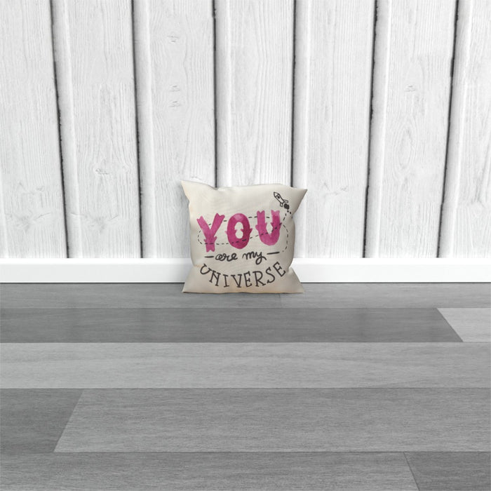 Cushion - You are my universe - Cream - printonitshop