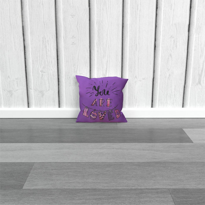 Cushion - You are Loved - Purple - printonitshop