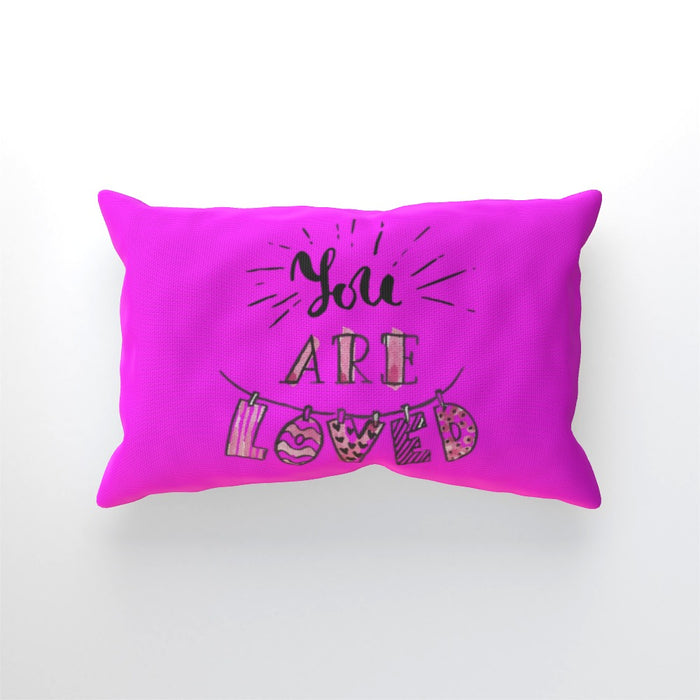 Cushion - You are Loved - Pink - printonitshop