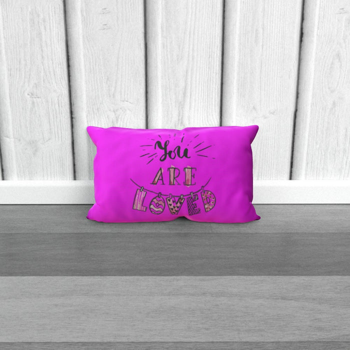 Cushion - You are Loved - Pink - printonitshop