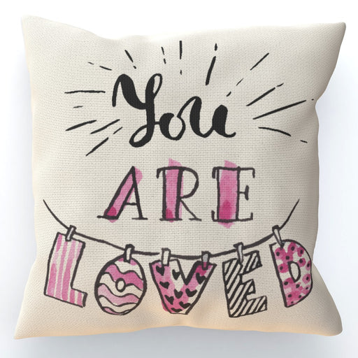 Cushion - You are Loved - Cream - printonitshop