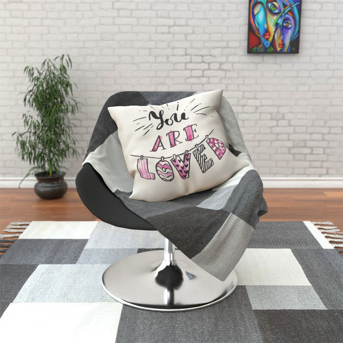 Cushion - You are Loved - Cream - printonitshop