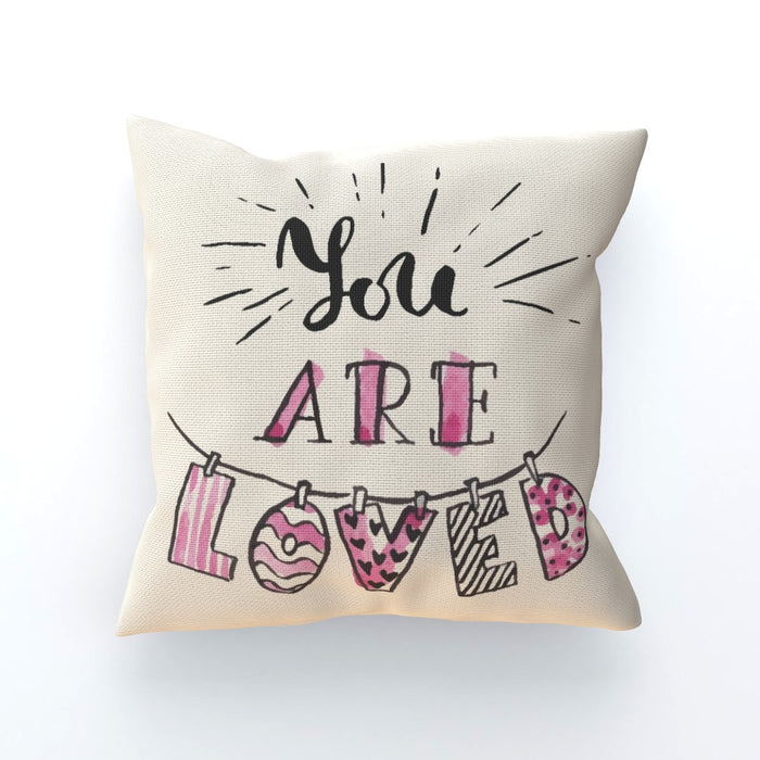 Cushion - You are Loved - Cream - printonitshop