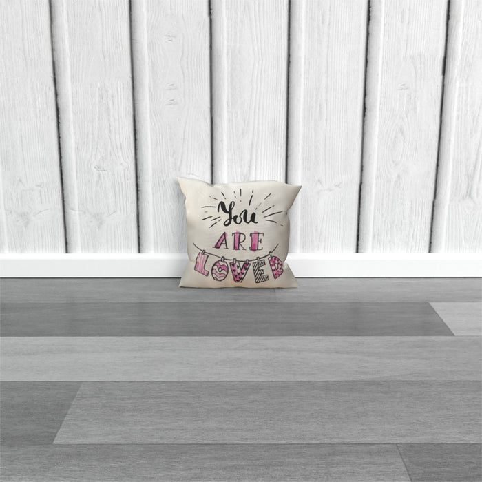 Cushion - You are Loved - Cream - printonitshop