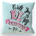 Cushion - Will You Be My Valentine - Pale Blue - printonitshop