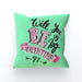 Cushion - Will You Be My Valentine - Green Zest - printonitshop