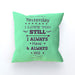 Cushion - I Love You Still - Green Zest - printonitshop