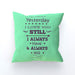 Cushion - I Love You Still - Green Zest - printonitshop