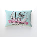 Cushion - I Love You To The Moon - Pale Blue - printonitshop