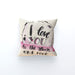 Cushion - I Love You To The Moon - Cream - printonitshop