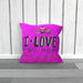 Cushion - I Love You More Thank Cupcakes - Pink - printonitshop